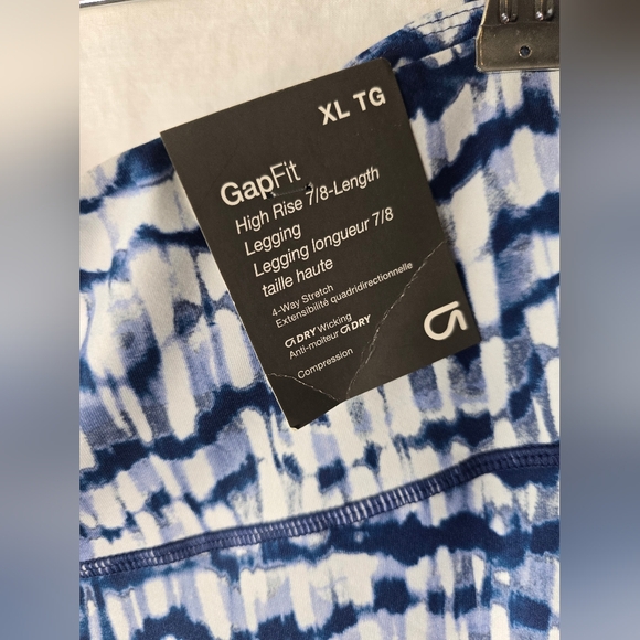 GAP fit active high rise 7/8 leggings- Size XL new with tags - Picture 2 of 3